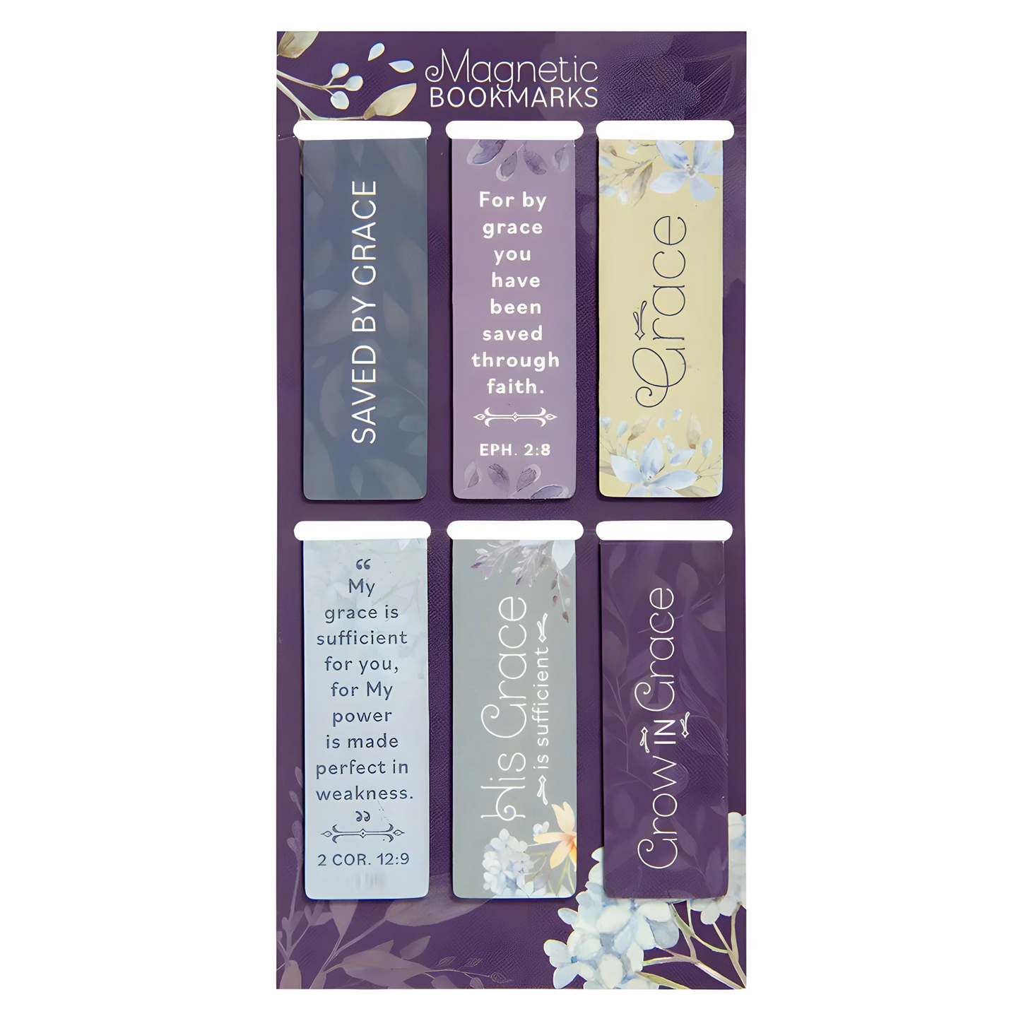 Saved By Grace Magnetic Bookmark Set