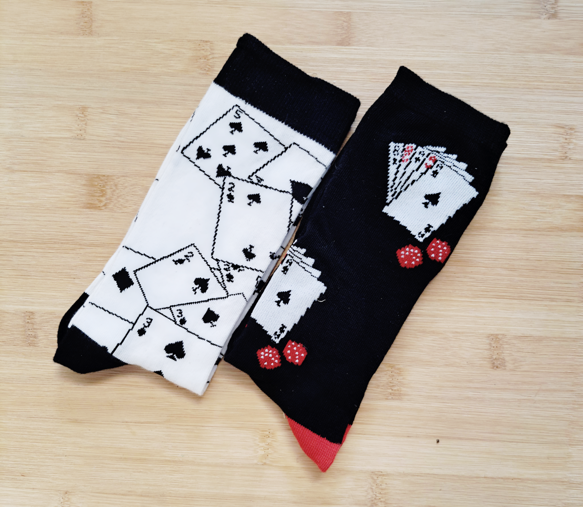 Card socks for men