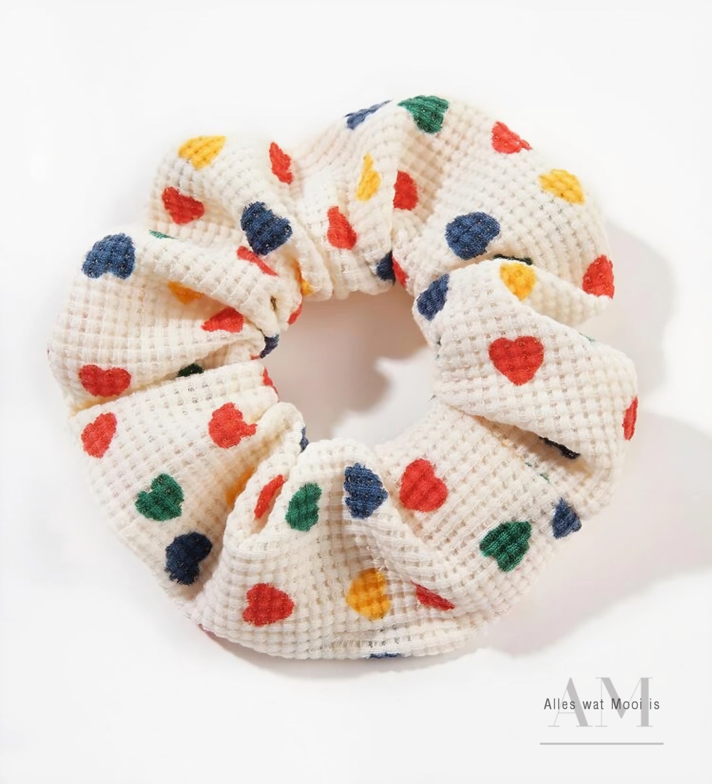 Colorful Heart Scrunchie