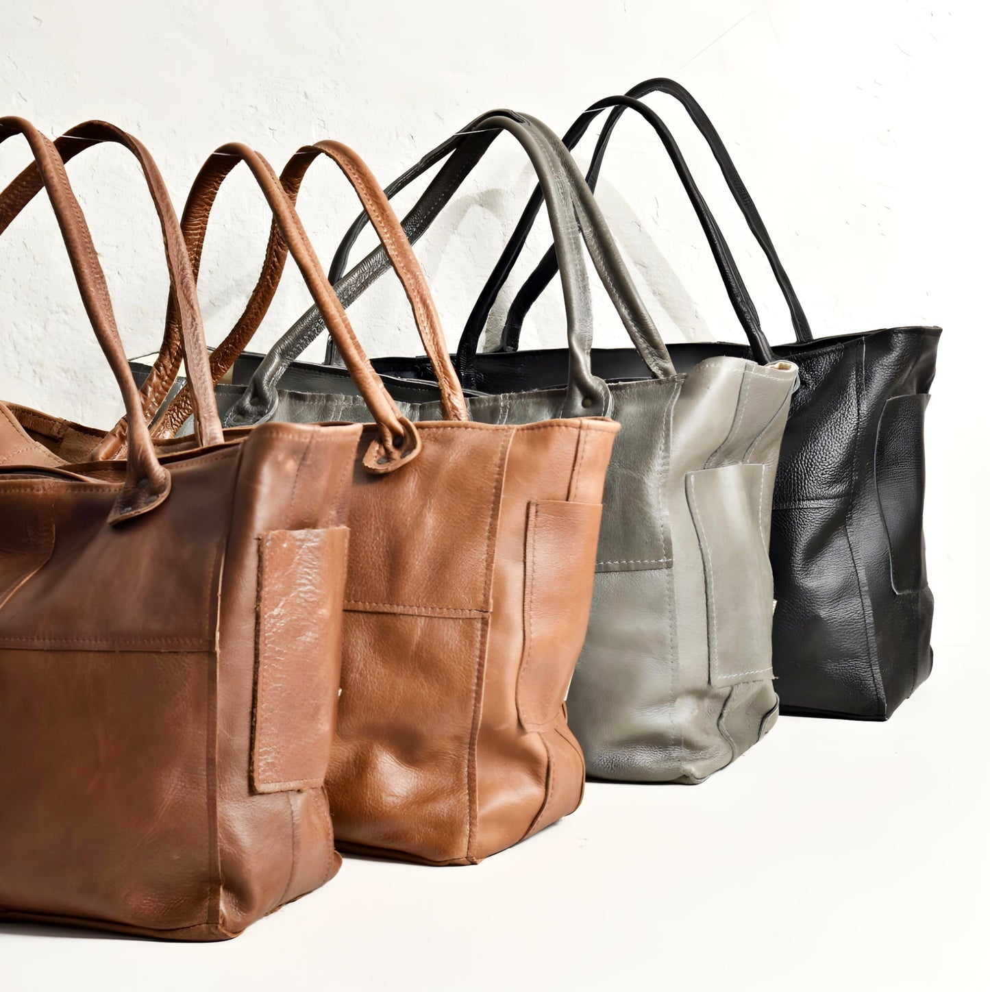 Large Genuine Leather Tote