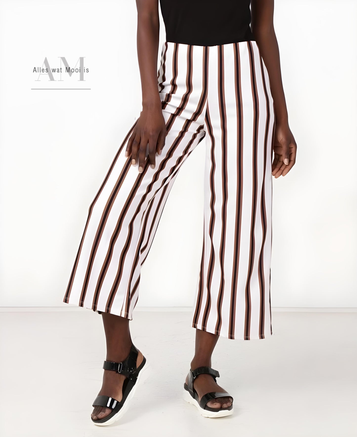 High Waist Stripe Pants