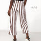 High Waist Stripe Pants