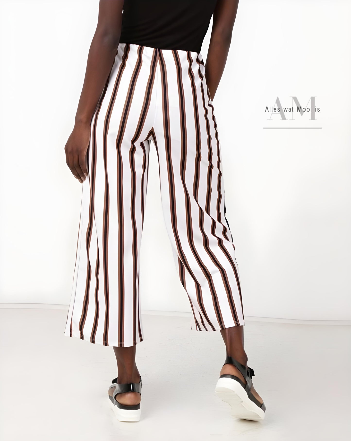 High Waist Stripe Pants