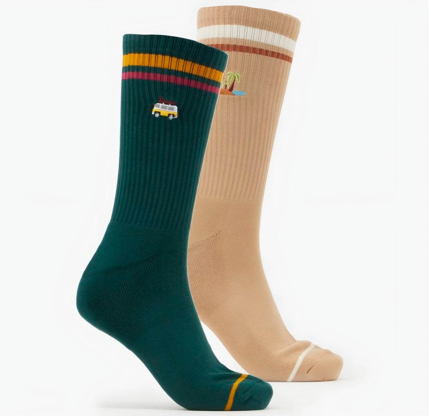 Foot-ies Beach Time Socks - 2 Pack