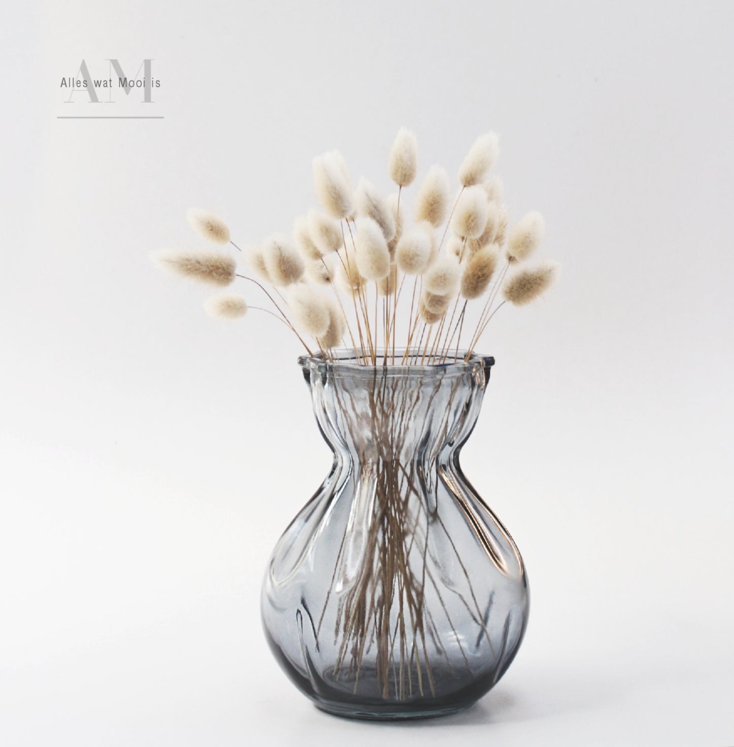 Grey Rio Flare Glass Vase