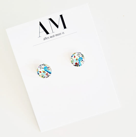 Peacock Stud Earrings