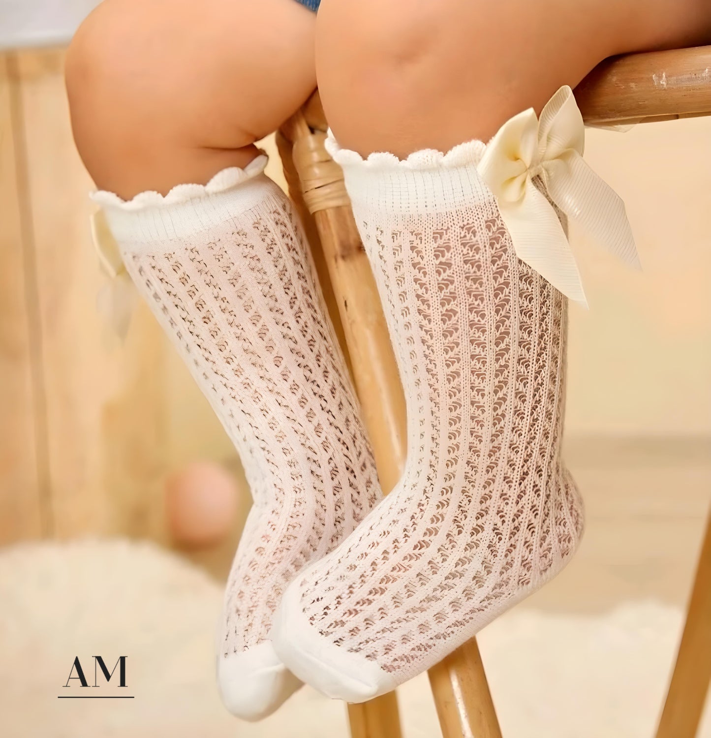 Baby Bow Calf Socks