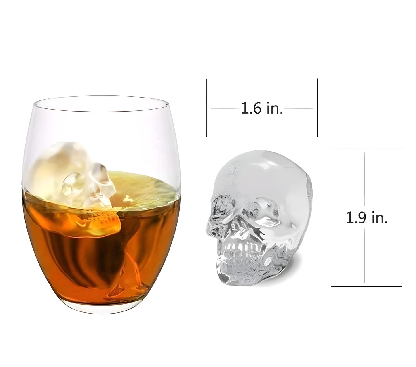 Skull Silicone Ice Cube Tray