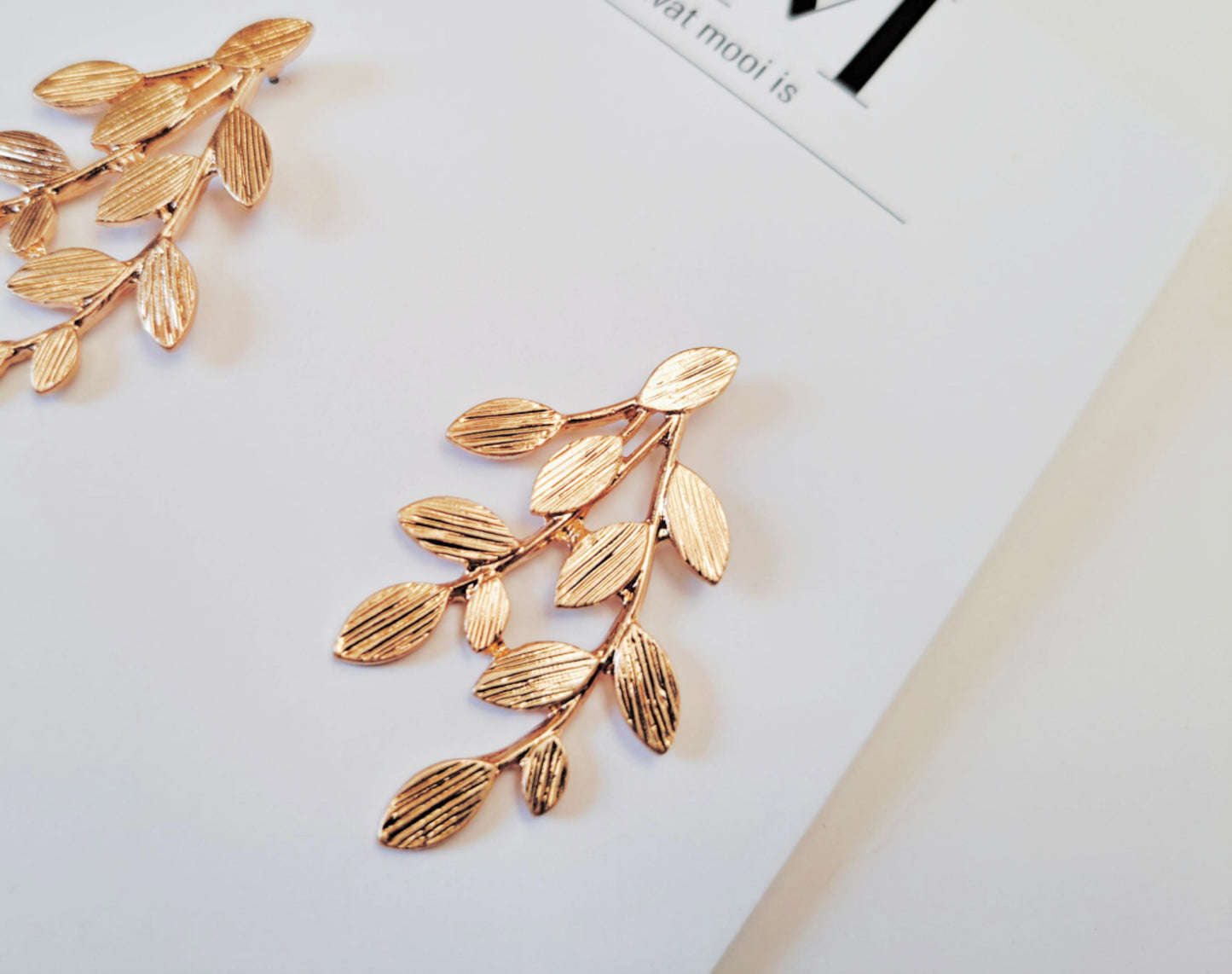 Golden Leaf Earrings