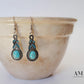 Vintage Blue Stone Earrings