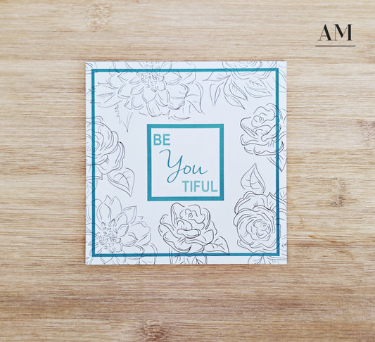 BeYOUtiful Card - Teal