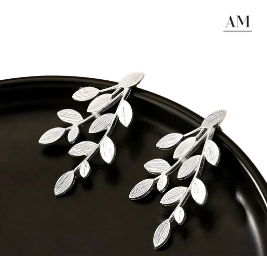 Silver Leaf Earrings