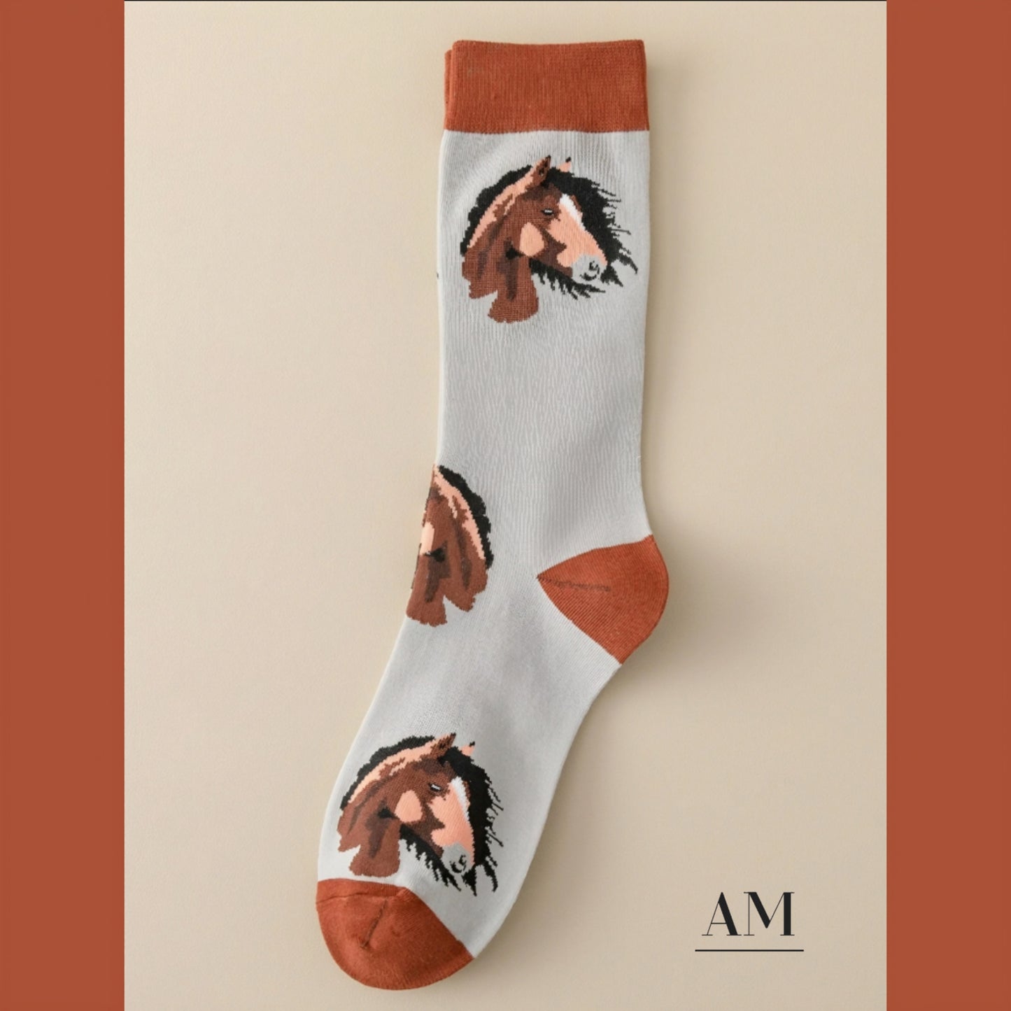 Horse Design Socks