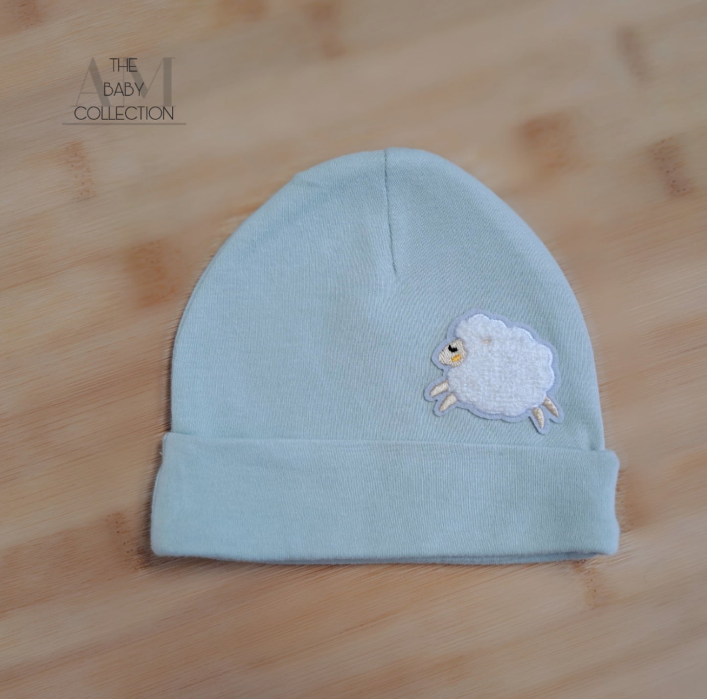 Sheep Baby Beanie - Duck Egg