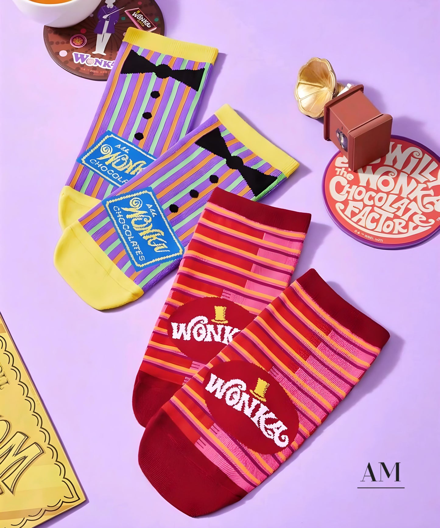 Wonka Bar Ankle Sock Set