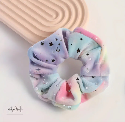 Rainbow Sparkle Scrunchie