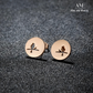 Stainless Steel Hollow Out Bird Earrings