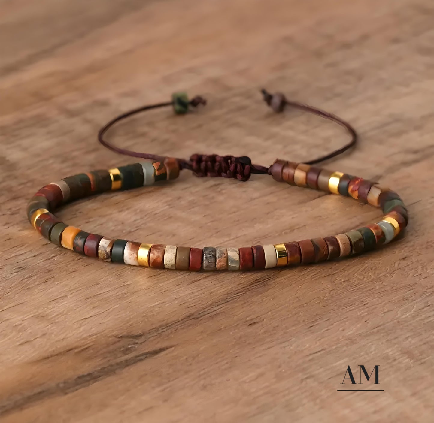 Natural Stone Beaded Bracelet