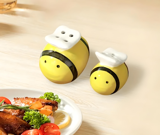 Mini Bee Salt & Pepper Shakers