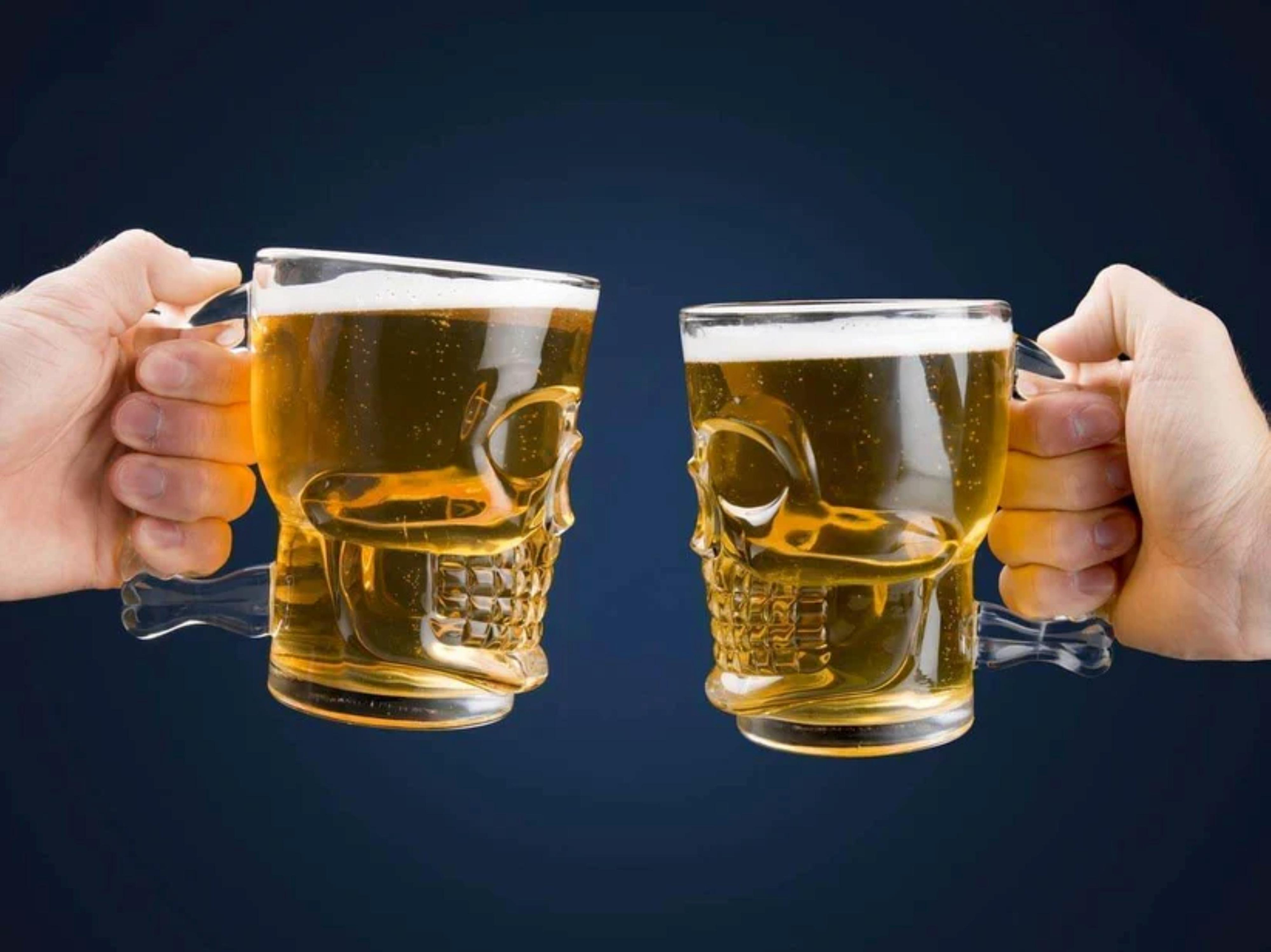 Skull Glass Beer Mug