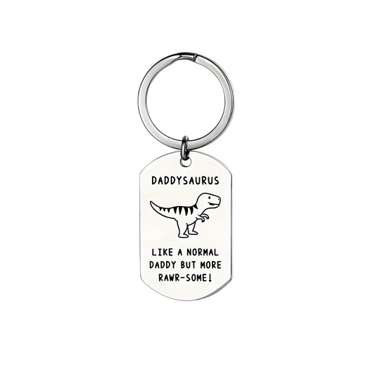 Daddysaurus Keyring