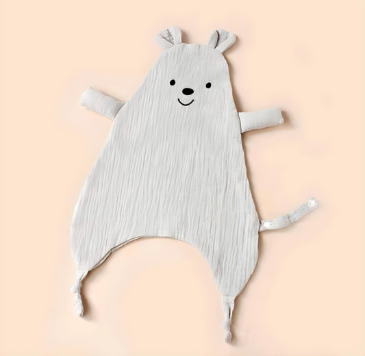 Light Grey Bear Security Blanket