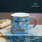 Large Blue Irregular Art Mug