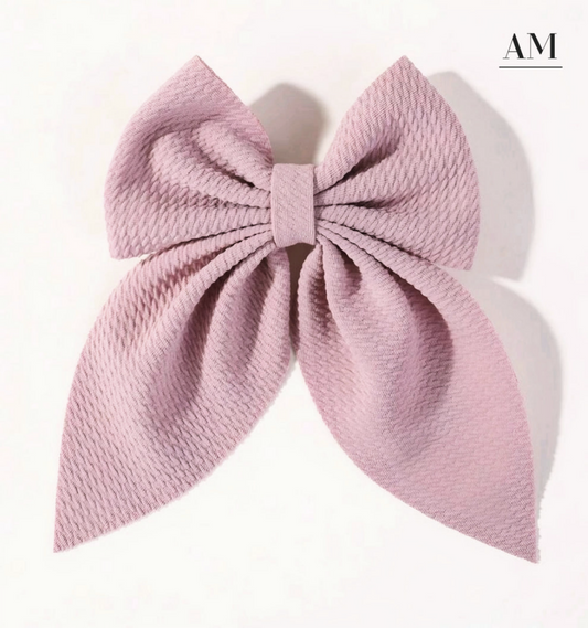 Blush Bow Hair Clip