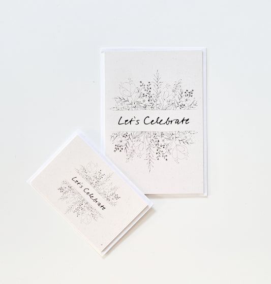 Let's Celebrate Card - Floral