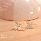 Blush Diamante Butterfly Studs