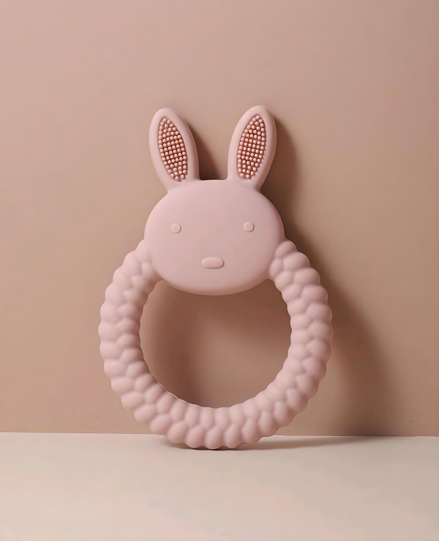 Silicone Bunny Teether - Blush