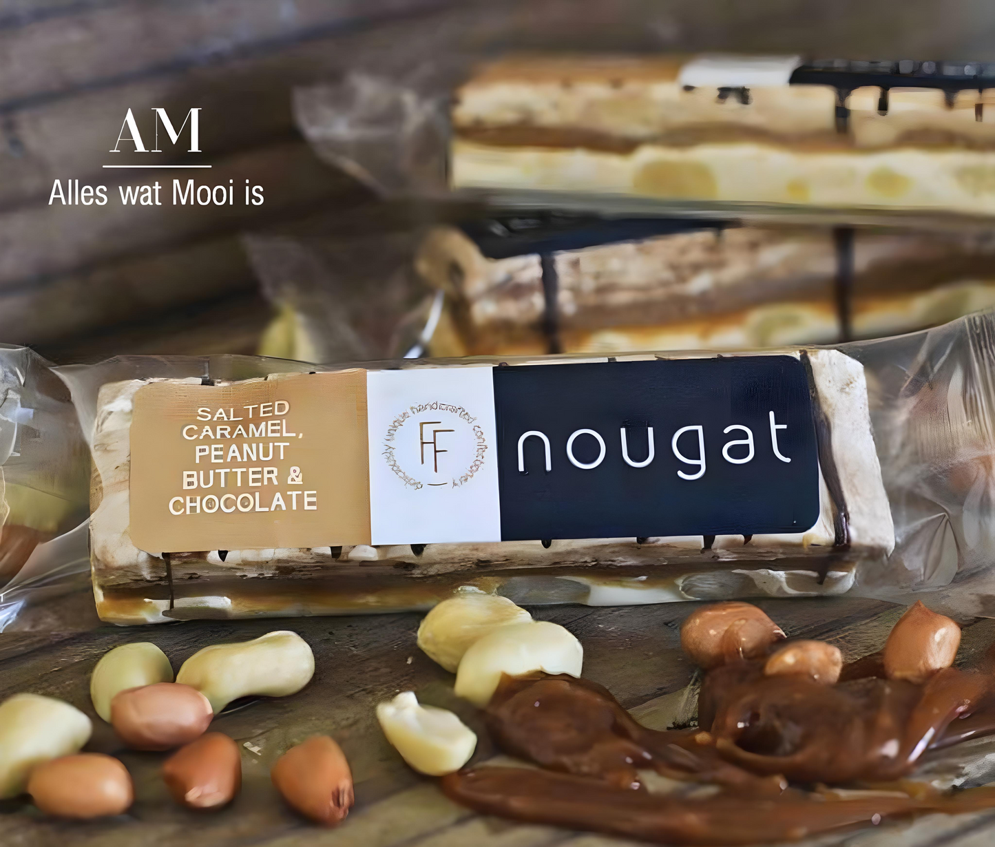 Salted Caramel Peanut Butter Chocolate Nougat