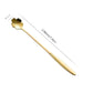 Long Golden Flower Spoon