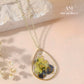 Dried Flower Necklace - Yellow & Blue