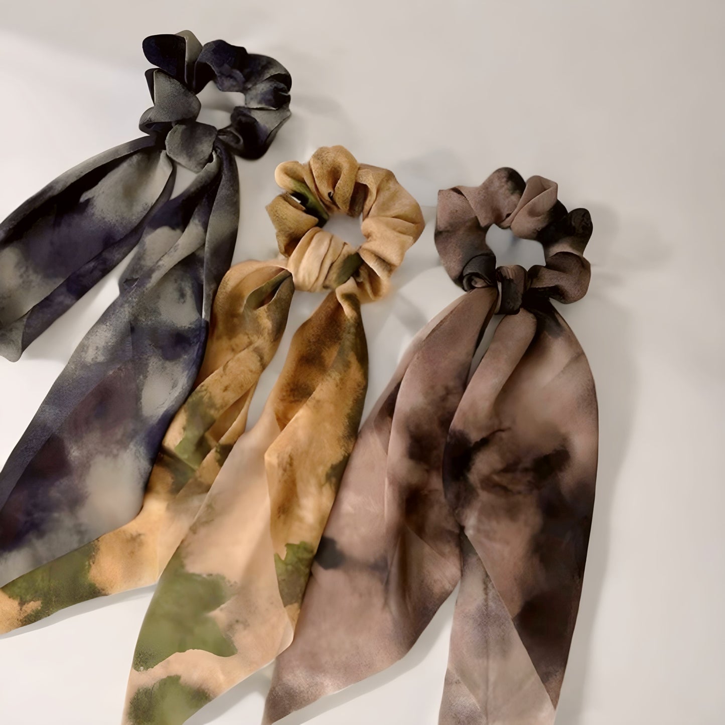 Tie-Dye Scarf Scrunchies