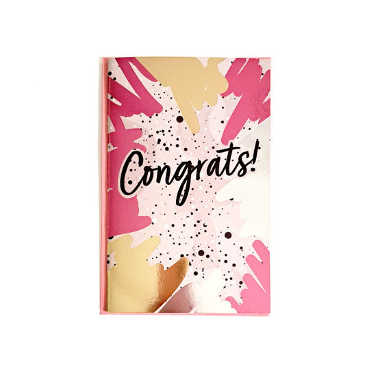 Metallic Congrats Card