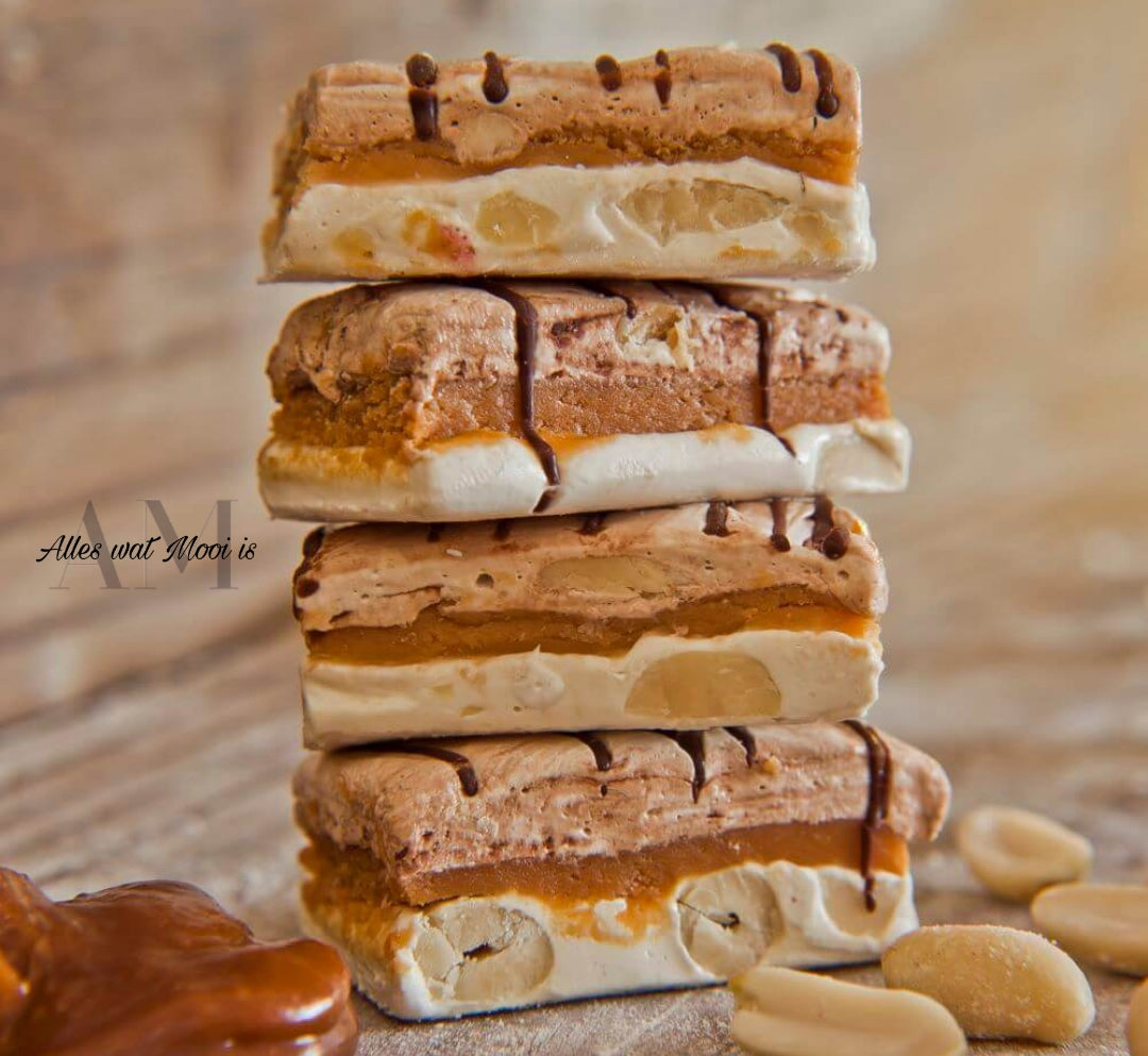 Salted Caramel Peanut Butter Chocolate Nougat