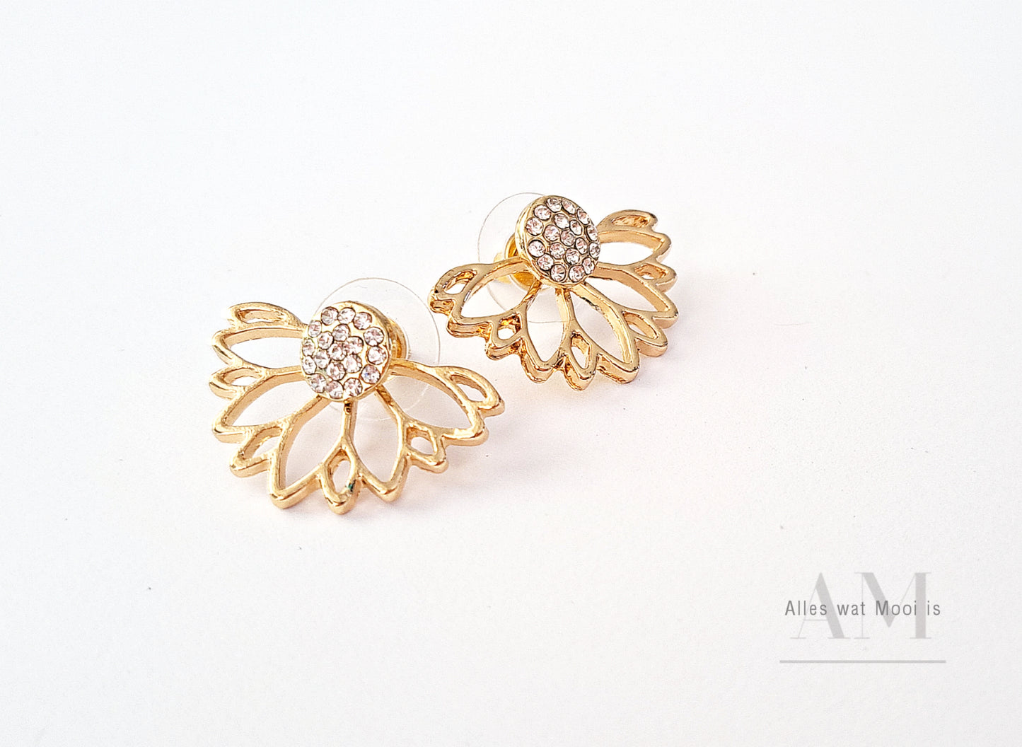 Lotus Flower Diamante Studs