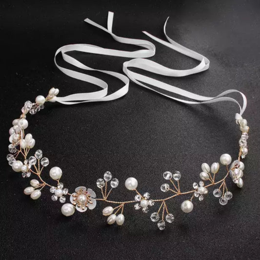 Bridal Flower Pearl Hairdband